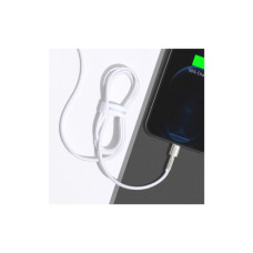 Дата кабель USB 2.0 AM to Lightning 1.0m Cafule Series Metal 2.4A White Baseus (CALJK-A02)