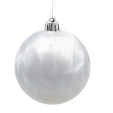Ялинкова іграшка Chomik пластикові кульки 3 шт, 8см, сріблясті (5900779893870_1)