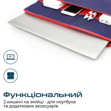 Чохол до ноутбука Promate 11" Portfolio-S Blue (portfolio-s.blue)