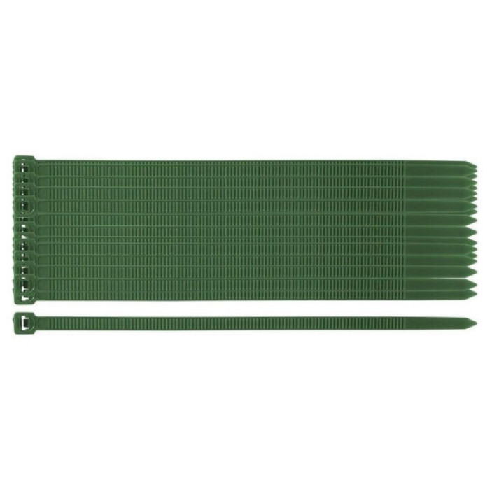 Стяжка Neo Tools 50шт, пластик, 4.8х160мм, зелена (15-979)