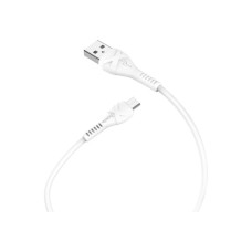 Дата кабель USB 2.0 AM to Micro 5P 1.0m 2.4A PVC X37 white HOCO (6931474710505)
