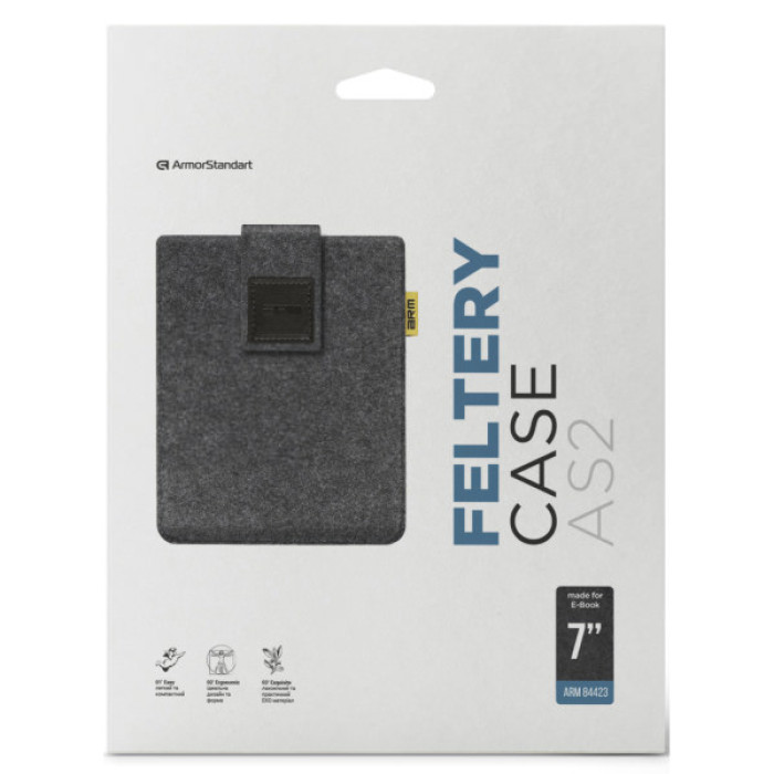 Чохол до електронної книги Armorstandart Feltery AS2 для E-Book 7 Black (ARM84423)