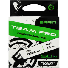 Волосінь Brain Team Pro 50m (clear) 0.124mm 1.5kg (1858.26.83)