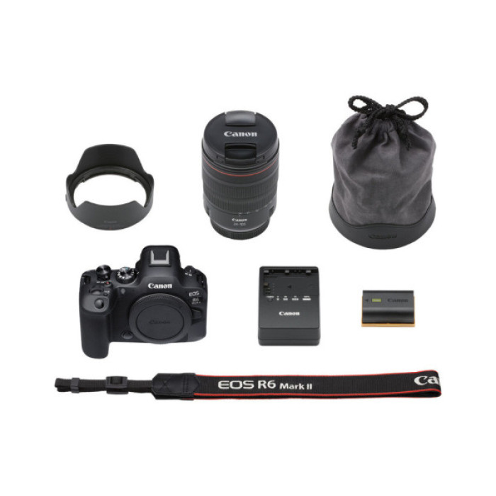 Цифровий фотоапарат Canon EOS R6 Mark II + RF 24-105 f/4.0 L IS (5666C029)