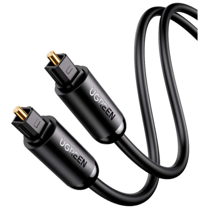Кабель мультимедійний Optical Toslink 3.0m AV122 black UGREEN (70893)