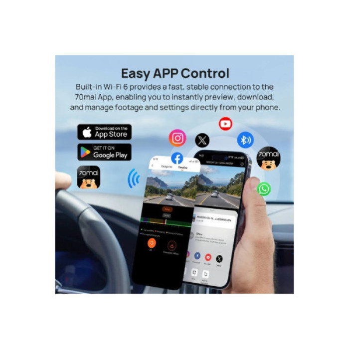 Відеореєстратор Xiaomi 70mai Dash Cam 4K A800SE (1182549)