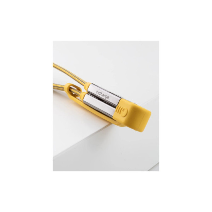 Дата кабель 6in1 inCharge XL 2.0m yellow Rolling Square (XLM03R)