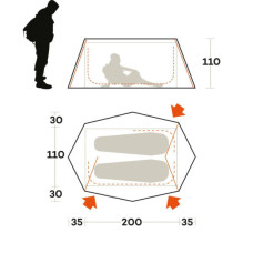 Намет Ferrino Den 2 Blue (91218QOB) (931783)