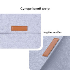 Чохол до ноутбука AirOn 13,3" Premium Grey (4822356710620)