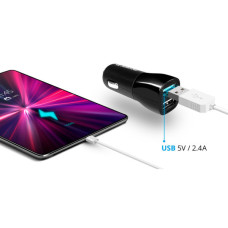 Зарядний пристрій Defender 2xUSB 12W 2.1A ECA-24 (83824)