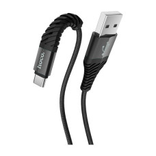 Дата кабель USB 2.0 AM to USB-C 1.0m X38 Cool black HOCO (6931474710567)