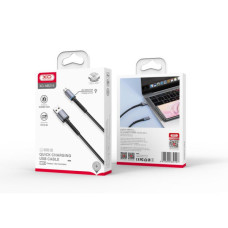 Дата кабель USB 2.0 AM to Micro 5P 1.0m 2.4A black XO (NB215-M-BK)