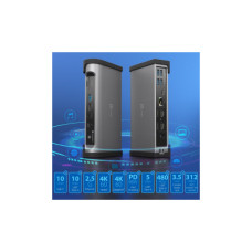 Порт-реплікатор J5create Dock-Station USB-C 15-in-1 (HDMI/DP/PD/USB-A/USB-C/LAN/картридер/audio) (JTD568-EN)