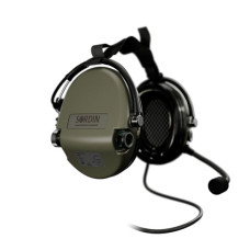 Навушники для стрільби Sordin Supreme MIL CC Neckband Green PVC (76332-06-S)