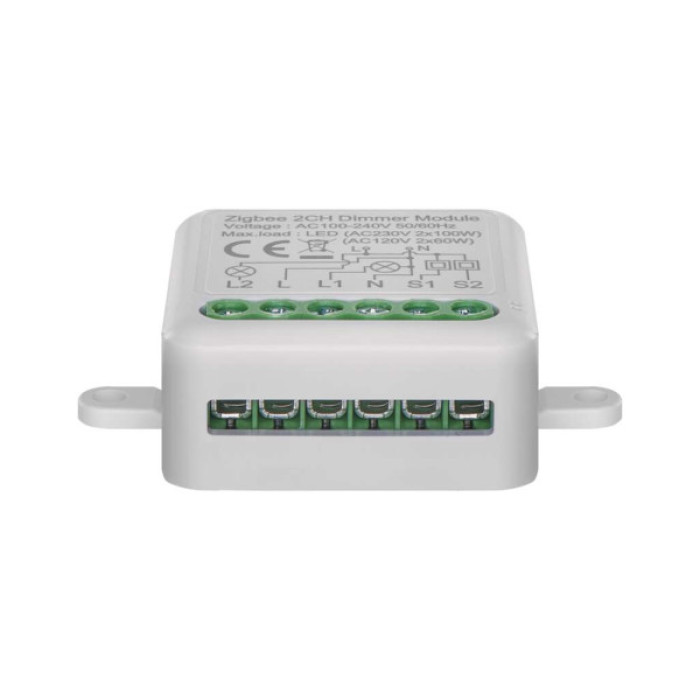 Модуль управління розумним будинком EMOS H5108 ZigBee 3.0 2-Channel Dimmer (H5108)
