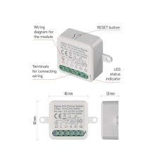 Модуль управління розумним будинком EMOS H5108 ZigBee 3.0 2-Channel Dimmer (H5108)