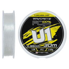 Флюорокарбон Favorite U1 FC 30m 1.2/0.185mm 5.3lb/2.42kg (1693.12.09)