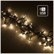 Гірлянда ColorWay Мішура LED 150 5 м 8 функцій теплий колір USB (CW-G-150L5U)