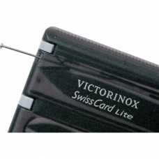 Мультитул Victorinox SwissCard Lite Transparent Black Blister (0.7333.T3B1)