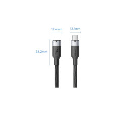 Дата кабель USB-C M/F 1.0m 100W 10Gbps 4K60Hz Vention (TRFBF)