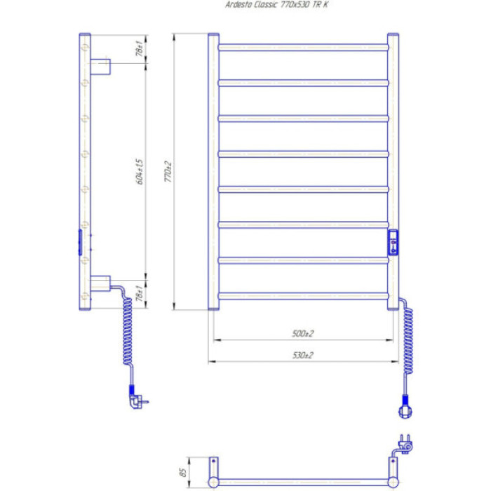 Сушарка для рушників Ardesto Classik-TR K (6.1.0602.06.BM)