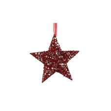 Прикраса декоративна House Of Seasons Зірка червона 20 см (8718861627060)