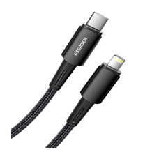 Дата кабель USB-C to Lightning 0.5m 20W black Essager (EXCTL-CGB01)