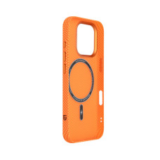 Чохол до мобільного телефона Armorstandart LikeCarbon2 MagCase Apple iPhone 16 Pro Kevlar Orange (ARM88596)