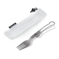 Ложка-виделка туристична Naturehike NH19C001-J сіра з мішечком (6927595734759)