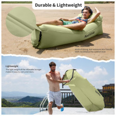 Матрац надувний Naturehike Ламзак NH20FCD06 оливковий (6927595777053)