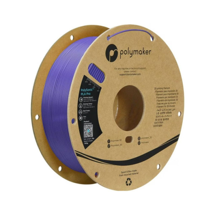 Пластик для 3D-принтера Polymaker PLA PRO HIGH SPEED TOUGH 1,75mm PURP 1kg (PA13008)