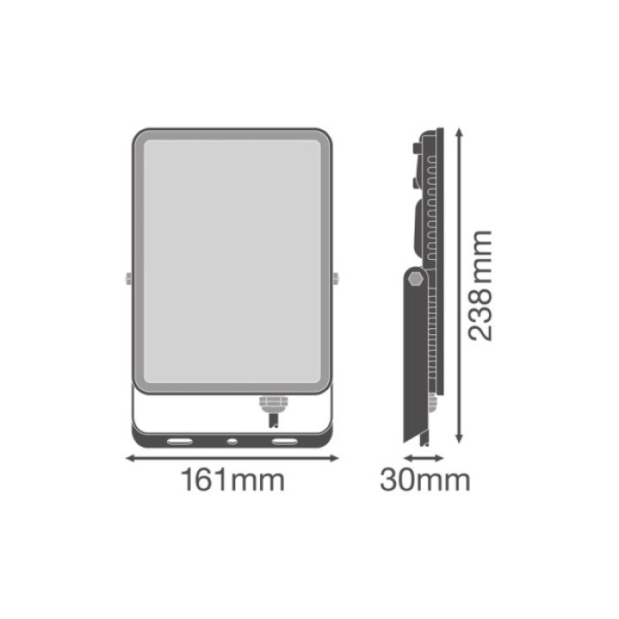 Прожектор LEDVANCE FL ESSENTIAL 50W 830 BK IP65 (4058075768116)