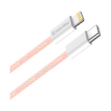 Дата кабель USB-C to Lightning 1.0m 27W pink ColorWay (CW-CBPDCL061-P)