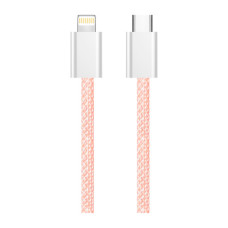Дата кабель USB-C to Lightning 1.0m 27W pink ColorWay (CW-CBPDCL061-P)