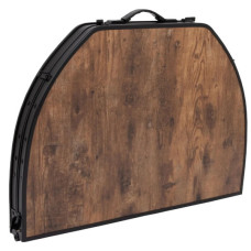 Туристичний стіл Bo-Camp Woodbine Oval 100x70 cm Black/Wood look (1404185)