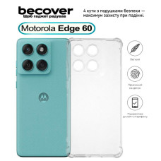 Чохол до мобільного телефона BeCover Anti-Shock Motorola Edge 60 Clear (713804)