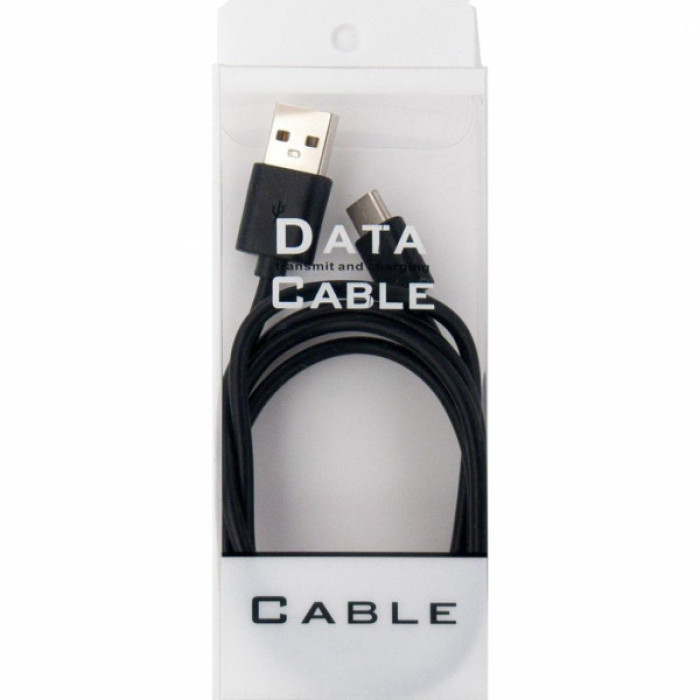 Дата кабель USB 2.0 AM to USB-C 1.0m black Dengos (PLS-TC-BLACK)