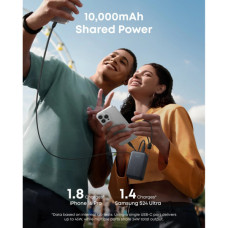 Батарея універсальна Anker 10000mAh Nano 45W Built-In USB-C Cable Black (A1638H11)