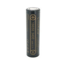 Акумулятор 18650 3400mah (3250-3350mah), 3.7V(2.75-4.2V), Black Liitokala (Lii-34A)