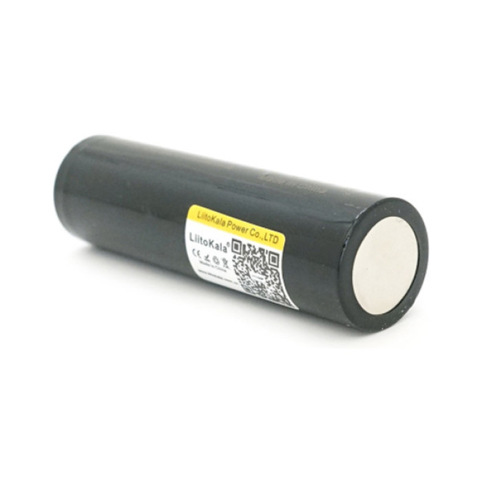 Акумулятор 18650 3400mah (3250-3350mah), 3.7V(2.75-4.2V), Black Liitokala (Lii-34A)