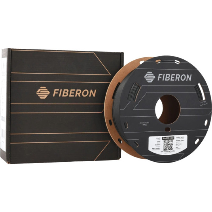 Пластик для 3D-принтера Polymaker Fiberon PA612-ESD 1,75mm 0,5kg BLACK (FG08001)