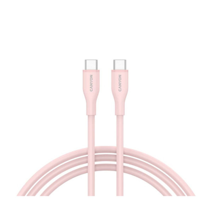 Дата кабель USB-C to USB-C 1.0m CC60SC10 60W Silicon Pink Sand Canyon (CNS-CC60SC10PS)