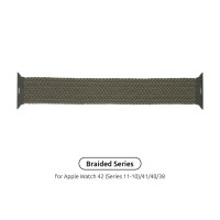Ремінець до смарт-годинника Armorstandart Braided Solo Loop для Apple Watch 42 (Series 11-10)/41/40/38 Inverness Green Size 4 (132 mm) (ARM58064)