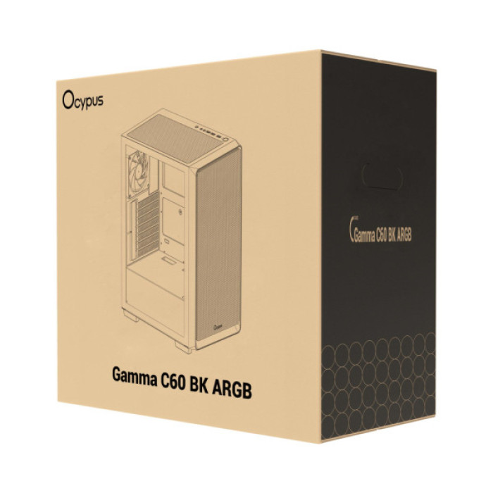 Корпус OCYPUS GAMMA C60 BK ARGB (GAMMA-C60-BKG400XX-GL)