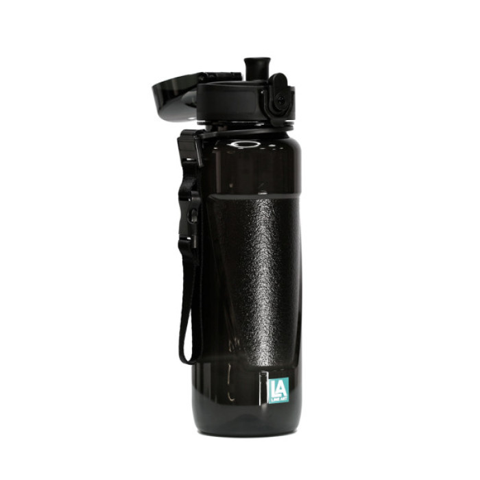 Пляшка для води Line Art Lens 600 мл чорний (60014418LA-01)