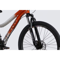 Велосипед Space 26" LYRA DD FR рама-13" AL 2026 помаранчево-сріблястий (OPS-SP-26-098)