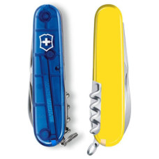 Ніж Victorinox Spartan Ukraine 91 мм Синьо-прозорий/Жовтий (1.3603.T2.8)