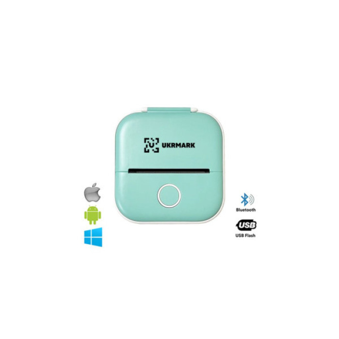 Принтер чеків UKRMARK P02GN Bluetooth, зелений (900943)