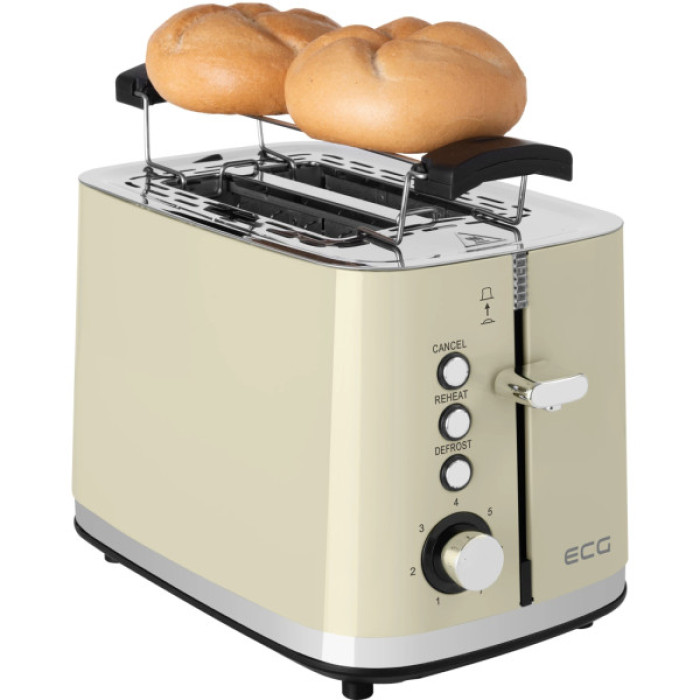 Тостер ECG ST 2766 Vintage Vanilla