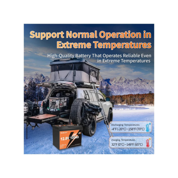 Батарея LiFePo4 YEAGULCH 12.8V 100Ah Mini (YEAGULCH-12,8V/100Ah Mini)